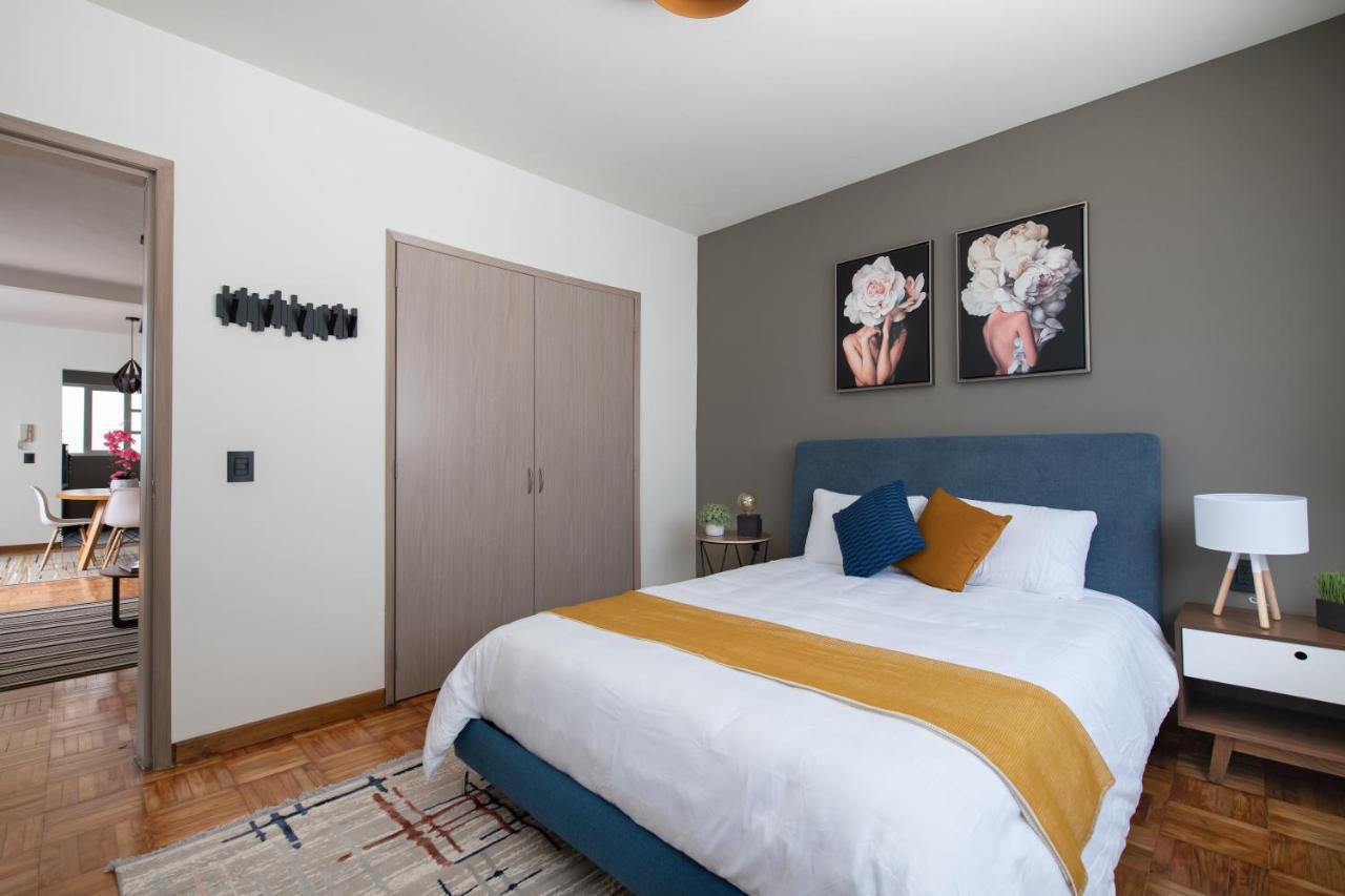 D.4 Acogedor Departamento En La Iconica Roma Norte Mexico City Exteriör bild